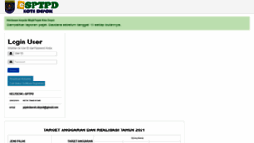 What E-sptpd.depok.go.id website looked like in 2021 (3 years ago)