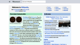 What En.m.wikipedia.org website looked like in 2021 (3 years ago)