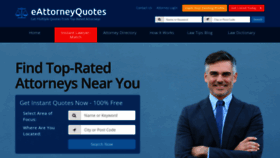 What Eattorneyquotes.com website looked like in 2021 (3 years ago)