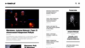 What E-teatr.pl website looked like in 2021 (3 years ago)