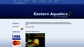 What Easternaquatics.com website looked like in 2021 (3 years ago)