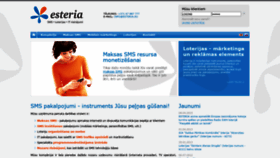 What Esteria.lv website looked like in 2021 (4 years ago)