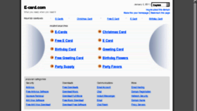 What E-card.com website looked like in 2011 (13 years ago)