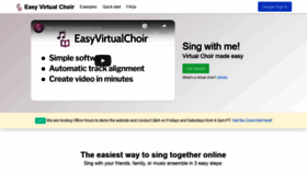 What Easyvirtualchoir.com website looked like in 2021 (3 years ago)