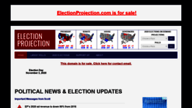 What Electionprojection.com website looked like in 2021 (3 years ago)