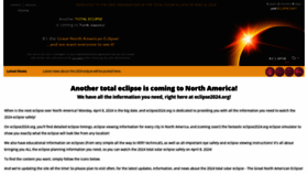 What Eclipse2024.org website looked like in 2021 (3 years ago)