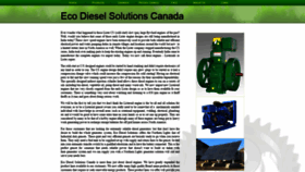 What Ecodieselcanada.com website looked like in 2021 (3 years ago)