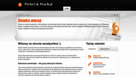 What Excelperfect.pl website looked like in 2021 (3 years ago)