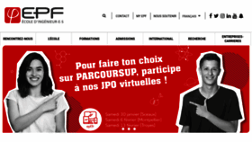 What Epf.fr website looked like in 2021 (3 years ago)