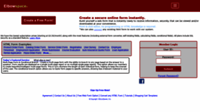 What Elbowspace.com website looked like in 2021 (3 years ago)