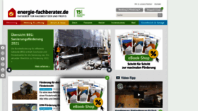What Energie-fachberater.de website looked like in 2021 (3 years ago)