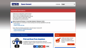 What Epsonconnect.com website looked like in 2021 (3 years ago)