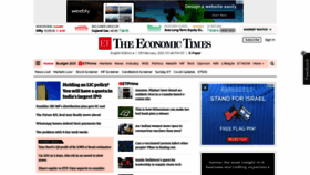 What Economictimes.com website looked like in 2021 (3 years ago)