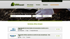 What Emploi-environnement.com website looked like in 2021 (3 years ago)