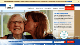 What Elmcroft.com website looked like in 2021 (4 years ago)