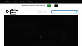 What Effettonotte.com website looked like in 2021 (3 years ago)
