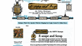 What E-scapeandscrap.net website looked like in 2021 (3 years ago)