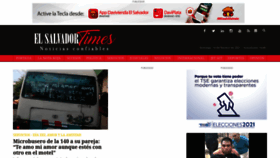 What Elsalvadortimes.com website looked like in 2021 (3 years ago)