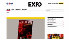 What Expo.se website looked like in 2021 (3 years ago)