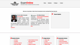 What Exam.unipune.ac.in website looked like in 2021 (3 years ago)