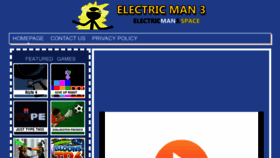 What Electricman3.space website looked like in 2021 (3 years ago)