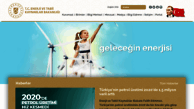 What Enerji.gov.tr website looked like in 2021 (4 years ago)