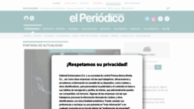 What Elperiodicoextremadura.com website looked like in 2021 (3 years ago)