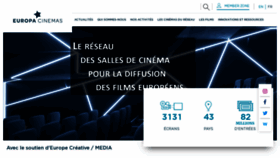 What Europa-cinemas.org website looked like in 2021 (3 years ago)