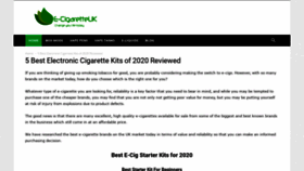 What E-cigaretteuk.org.uk website looked like in 2021 (3 years ago)