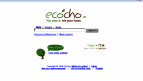 What Ecocho.co.uk website looked like in 2011 (13 years ago)