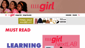 What Ellegirl.jp website looked like in 2021 (3 years ago)