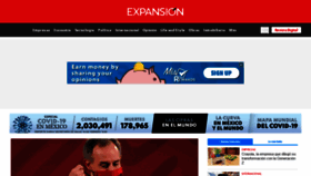 What Expansion.mx website looked like in 2021 (3 years ago)