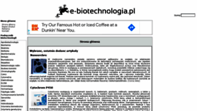 What E-biotechnologia.pl website looked like in 2021 (3 years ago)