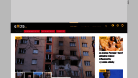 What Extra.cz website looked like in 2021 (3 years ago)