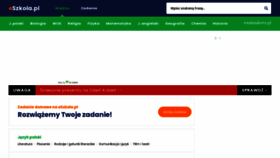 What Eszkola.pl website looked like in 2021 (3 years ago)