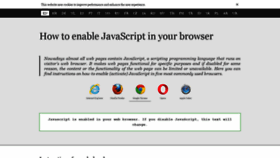 What Enable-javascript.com website looked like in 2021 (3 years ago)