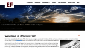 What Effectivefaith.co.uk website looked like in 2021 (3 years ago)