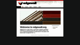 What Edgewall.org website looked like in 2021 (3 years ago)