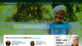 What Elderlawanswers.com website looked like in 2021 (3 years ago)