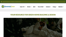 What Elemental.green website looked like in 2021 (3 years ago)