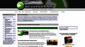 What Ecomodder.com website looked like in 2021 (3 years ago)