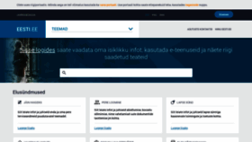 What Eesti.ee website looked like in 2021 (3 years ago)
