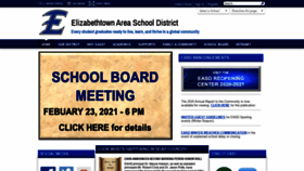 What Etownschools.org website looked like in 2021 (3 years ago)