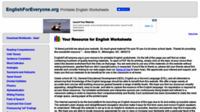 What Englishforeveryone.org website looked like in 2021 (3 years ago)