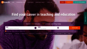 What Eteach.com website looked like in 2021 (3 years ago)