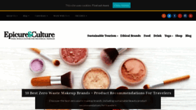What Epicureandculture.com website looked like in 2021 (3 years ago)