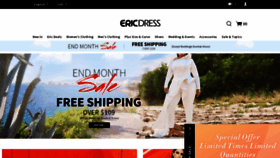 What Ericdress.com website looked like in 2021 (3 years ago)