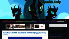 What Equestriadaily.com website looked like in 2021 (3 years ago)