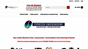 What Espressounderground.co.uk website looked like in 2021 (3 years ago)