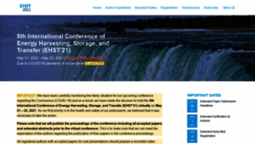 What Ehstconference.com website looked like in 2021 (3 years ago)